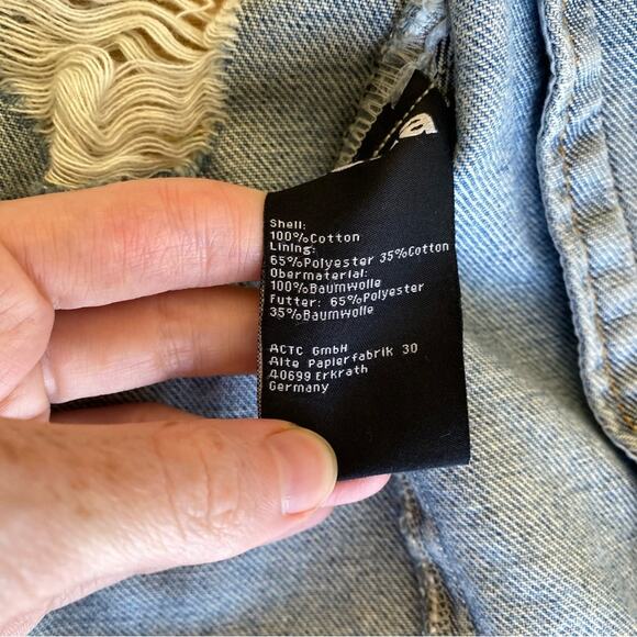 Tigha Distressed Denim Jacket - Picture 4 of 7